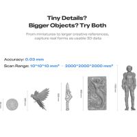 Précision et modes de scan du scanner 3D Creality Pika